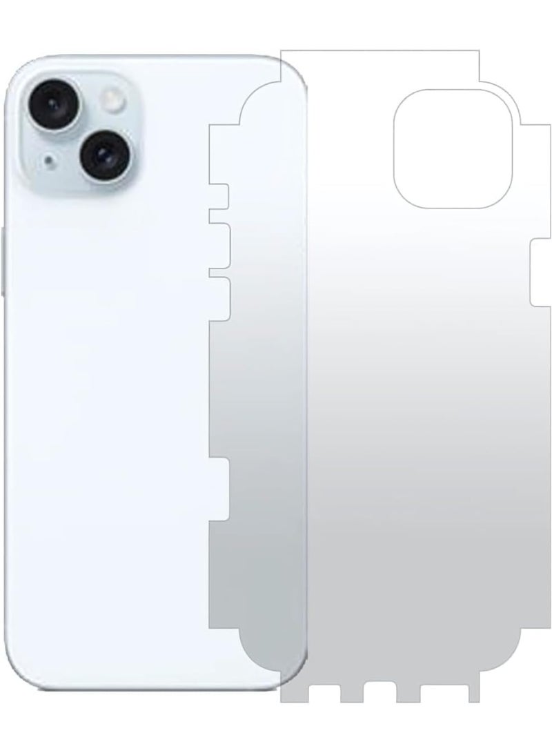 Muzz MATTE Back Sticker Screen Protector for iPhone 15 Plus, Matte Anti-Fingerprint, Full Side Anti-Scratch, Gelatin Material (iPhone 15 Plus) - Image 1
